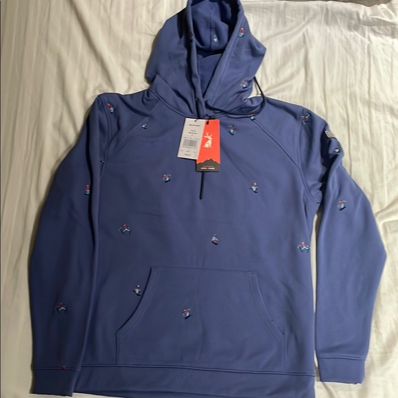 Jack & Sage Blue Sweatshirt with Embroidered Figures - Picture 1 of 5